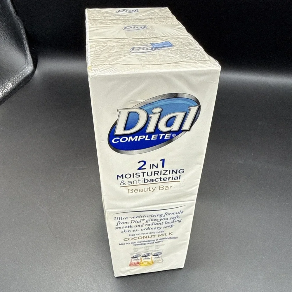 6 Dial Coconut Milk Soap Bars 2 in 1 Moisturizing & Antibacterial 3.8 oz